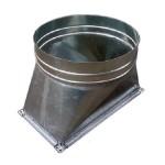 Переход 300х300/500 из оцинкованной стали 0,5 мм