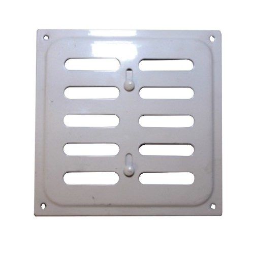 Решетка металлическая Колор регулируемая 160х160 белый