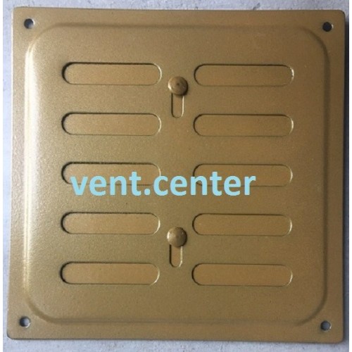 Решетка металлическая Колор регулируемая 160х160 бронза