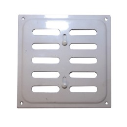 Решетка металлическая Колор регулируемая 200х200 белый