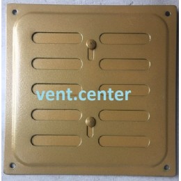 Решетка металлическая Колор регулируемая 200х200 бронза