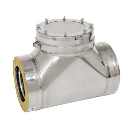 Взрывной клапан с хомутом 300/400 AISI 316 нерж. 0,5/AISI 304 нерж. 0,5