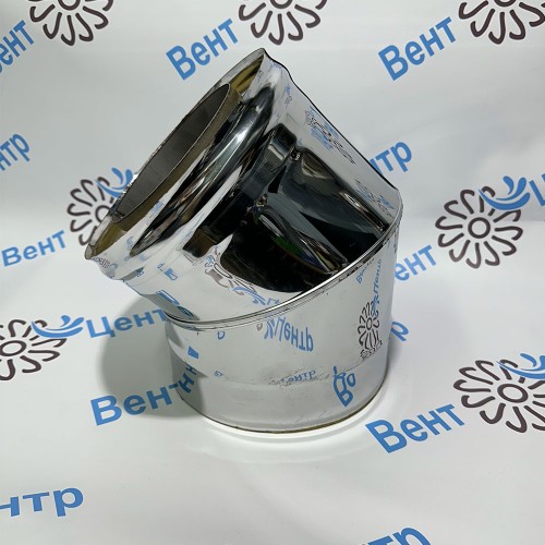 Отвод 45 80/160 оцинк. 0,5 / оцинк. 0,5