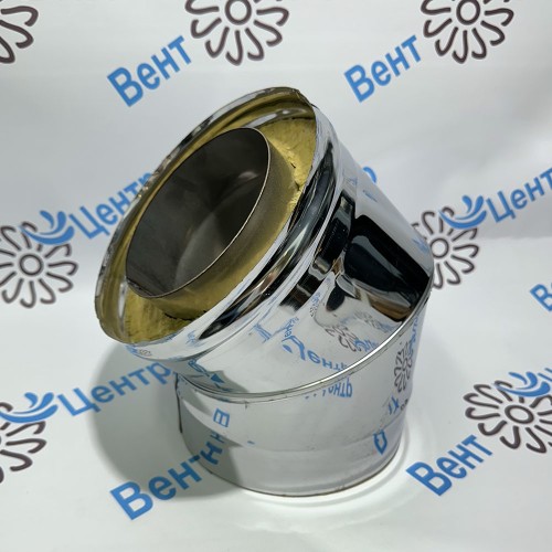 Отвод 45 80/160 оцинк. 0,5 / оцинк. 0,5