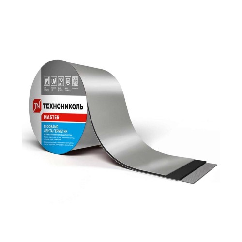 Nicoband серебристый 10мx10см лента-герметик Master