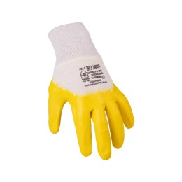 Перчатки с нитриловым частичным покрытием, Лайт, манжет - резинка, Fort