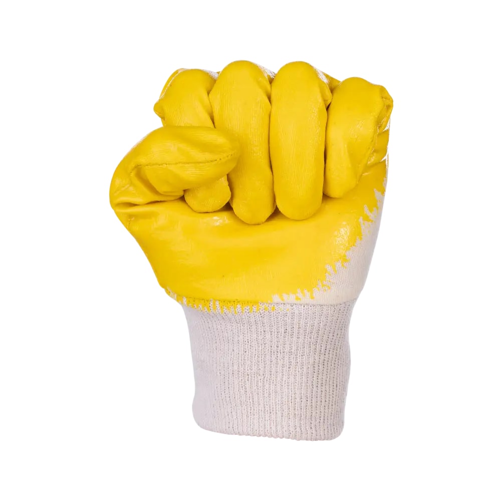 Перчатки с нитриловым частичным покрытием, Лайт, манжет - резинка, Fort