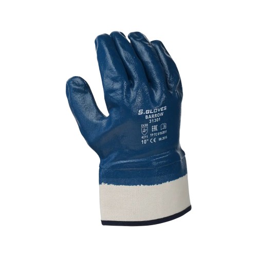 Перчатки с нитриловым полным покрытием, манжет - крага
