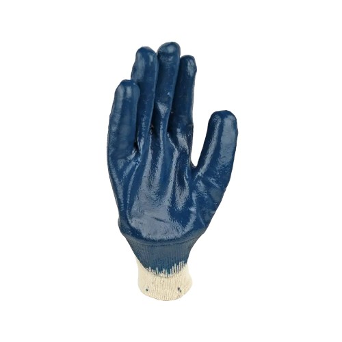 Перчатки с нитриловым частичным покрытием, манжет — резинка