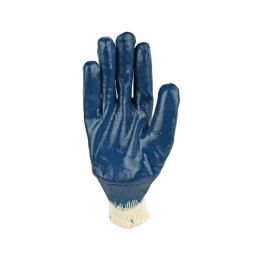 Перчатки с нитриловым частичным покрытием, манжет — резинка