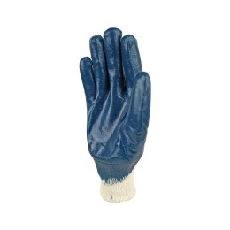 Перчатки с нитриловым частичным покрытием, манжет — резинка