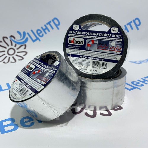 Скотч алюминиевый Unibob, 50мм х 40м
