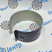 Хомут стяжной из оцинкованной стали серый