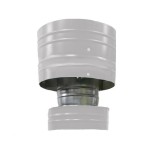 Дефлектор 150/210 оцинк. 0,5 / оцинк. 0,5 белый