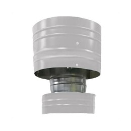 Дефлектор 150/210 оцинк. 0,5 / оцинк. 0,5 белый