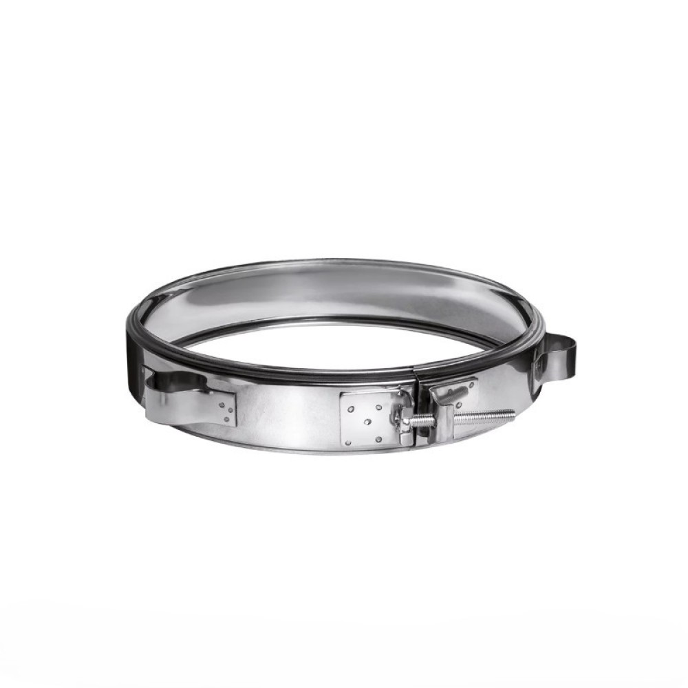 Хомут под растяжку 210 оцинк. 0,5 белый