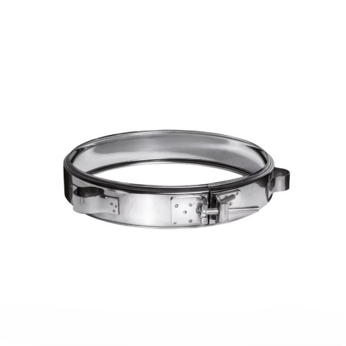 Хомут под растяжку 310 оцинк. 0,5 белый