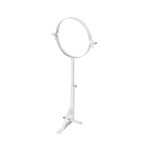 Кронштейн телескоп. с хомутом 160  белый 50-90 см