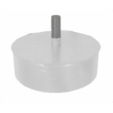 Заглушка с отв. конденсата 100 оцинк. 0,5 белый