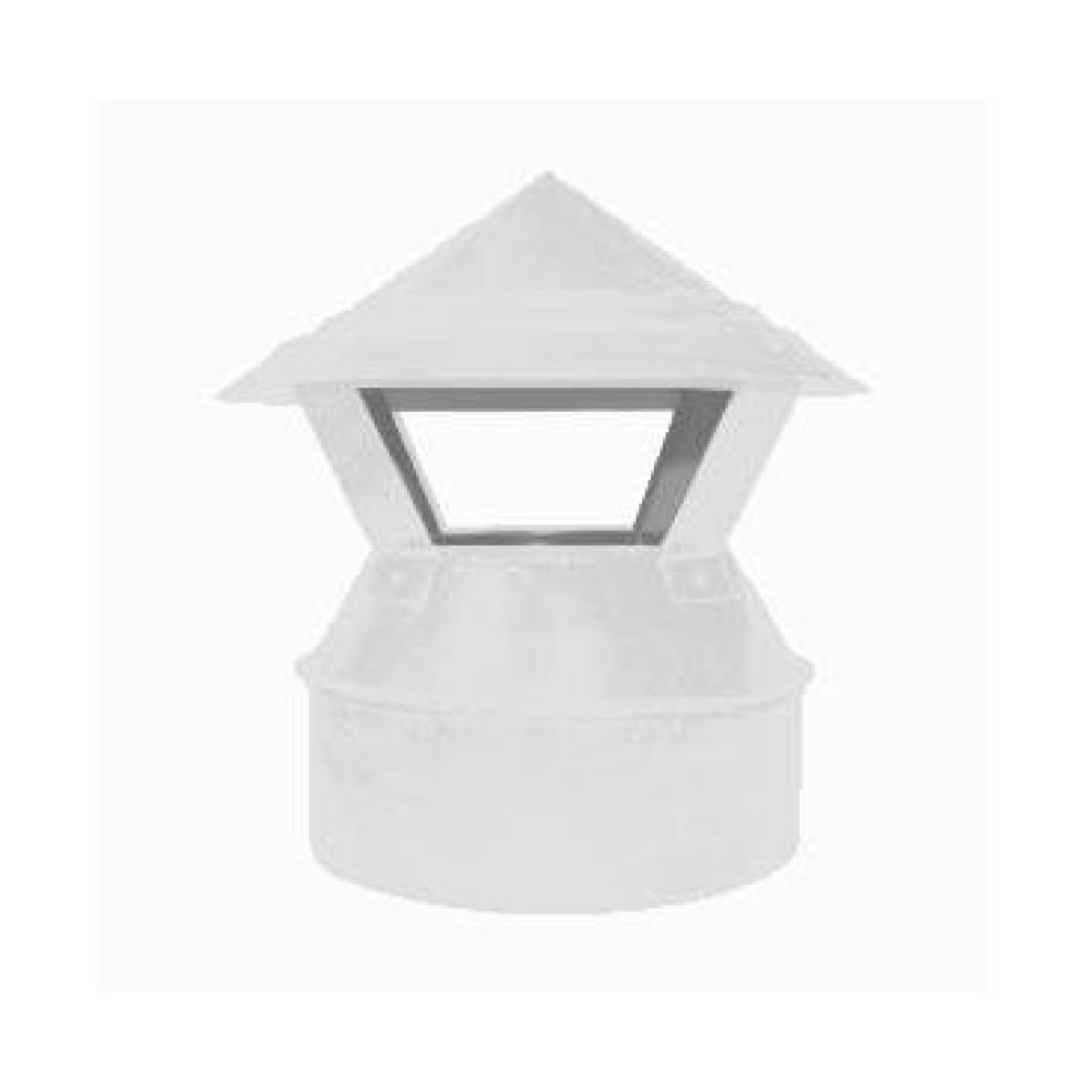 Зонт 80/160 оцинк. 0,5 / оцинк. 0,5 белый