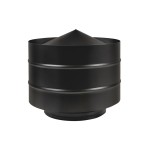 Дефлектор 150/210 оцинк. 0,5 / оцинк. 0,5 чёрный