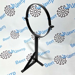 Кронштейн телескоп. с хомутом 380 чёрный 25-45 см