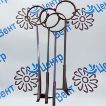 Хомут телескопический коричневый 50-90 см высота