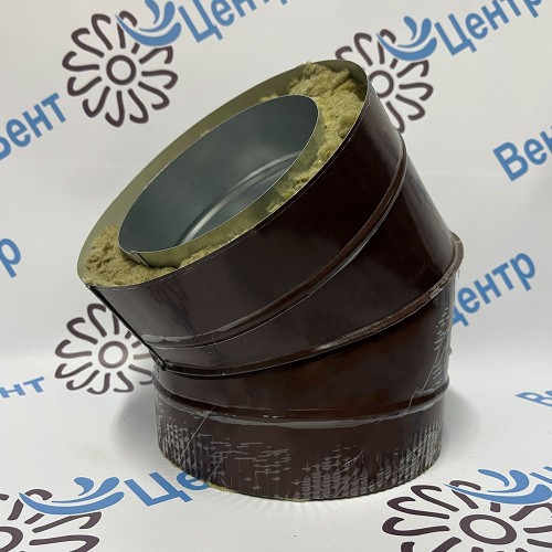 Сэндвич Отвод 45 150/210 оцинк. 0,5 / оцинк. 0,5 коричневый
