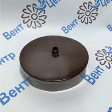 Заглушка с отводом конденсата из оцинкованной стали коричневая