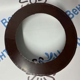 Заглушка с отверстием 150/210 оцинк. 0,5 / оцинк. 0,5 коричневый