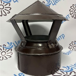 Зонт 150/210 оцинк. 0,5 / оцинк. 0,5 коричневый