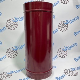 Сэндвич Труба 0,5 м 80/160 оцинк. 0,5 / оцинк. 0,5 красный