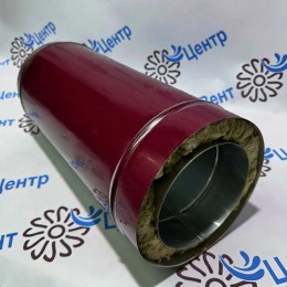 Сэндвич Труба 1 м 300/380 оцинк. 0,5 / оцинк. 0,5 красный