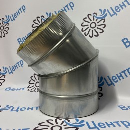 Сэндвич Отвод 45 150/210 оцинк. 0,5 / оцинк. 0,5 оцинковка