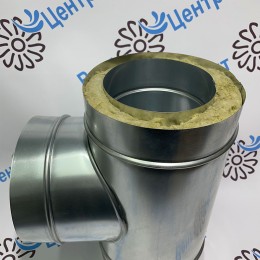 Сэндвич Тройник 90 150/210 оцинк. 0,5 / оцинк. 0,5 оцинковка