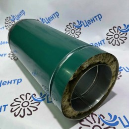 Сэндвич Труба 1 м 300/380 оцинк. 0,5 / оцинк. 0,5 зелёный