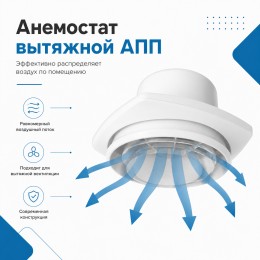 Анемостат вытяжной 10 АПП