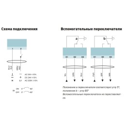 Электропривод для противопожарных клапанов Vilmann TAFA2-08S (8 Нм) с возвратной пружиной
