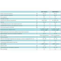 Электропривод для противопожарных клапанов Vilmann TAFA2-08S (8 Нм) с возвратной пружиной