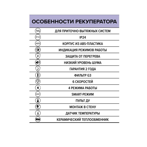 Рекуператор CUPER D100 ERA