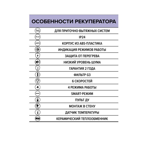 Рекуператор CUPER PRO D125 DICITI