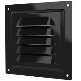 1212МЭ Black  Решетка вентиляционная МЭ сетка 125х125 окраш.сталь Black ERA