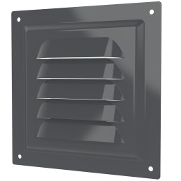 1212МЭ Gray  Решетка вентиляционная МЭ сетка 125х125 окраш.сталь Gray ERA