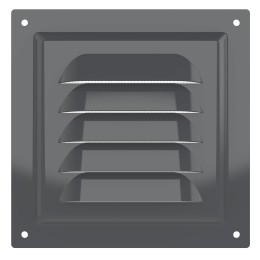 1212МЭ Gray  Решетка вентиляционная МЭ сетка 125х125 окраш.сталь Gray ERA
