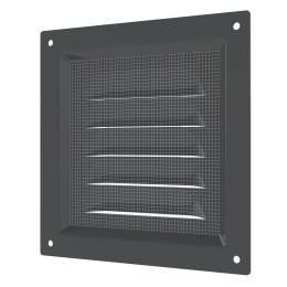 1212МЭ Gray  Решетка вентиляционная МЭ сетка 125х125 окраш.сталь Gray ERA