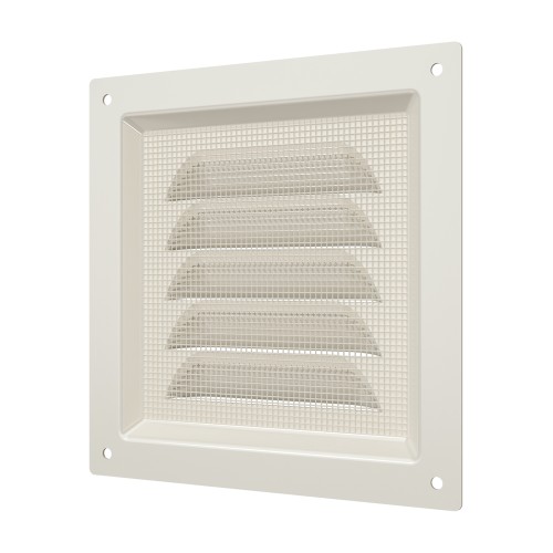 1212МЭ Ivory  Решетка вентиляционная МЭ сетка 125х125 окраш.сталь Ivory ERA