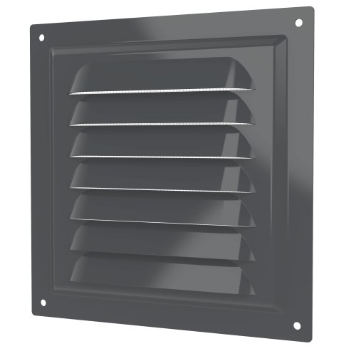1515МЭ Gray  Решетка вентиляционная МЭ сетка 150х150 окраш.сталь Gray ERA