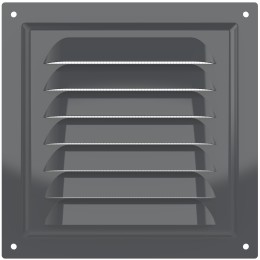 1515МЭ Gray  Решетка вентиляционная МЭ сетка 150х150 окраш.сталь Gray ERA