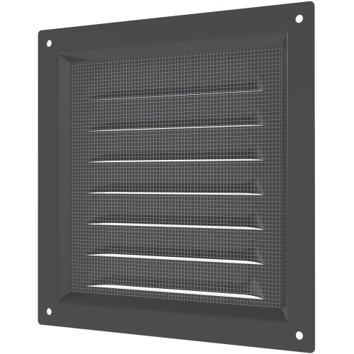1515МЭ Gray  Решетка вентиляционная МЭ сетка 150х150 окраш.сталь Gray ERA