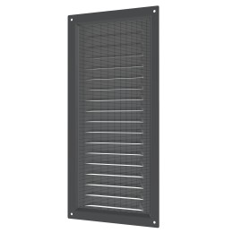 1530МЭ Gray  Решетка вентиляционная МЭ сетка 150х300 окраш.сталь Gray ERA